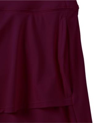 Plus Size High Waisted Tulip Hem Swim Skort