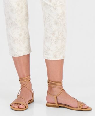 Petite Printed High-Rise Cropped Jeans