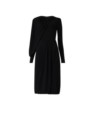 Women's Knitted Dress with Scarf Detail