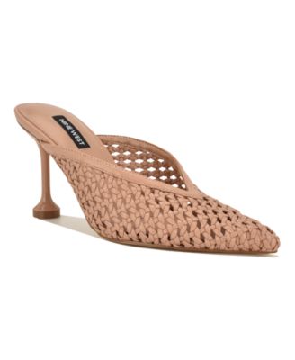 Women's Grasso Woven Tapered Heel Dress Mules