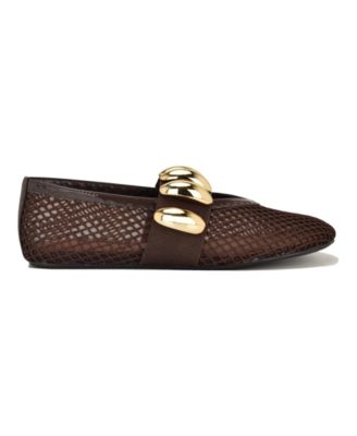 Women's Dorra Mesh Ornamented Mary Jane Dress Flats