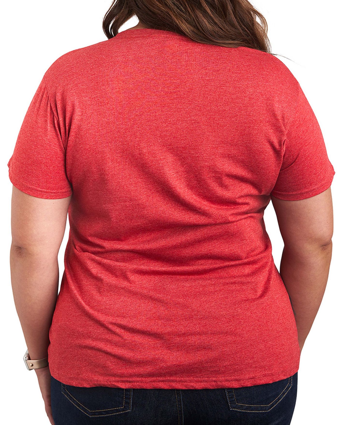 Женская футболка Hybrid Apparel Plus Size Disney Minnie Short-Sleeve Graphic, цвет: Меланжевый красный — фото 3