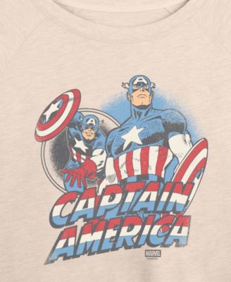 Plus Size Marvel Captain America Long-Sleeve Sweatshirt