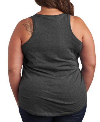 Plus Size Peanuts Woodstock Peace Americana Racerback Graphic Crewneck Tank Top