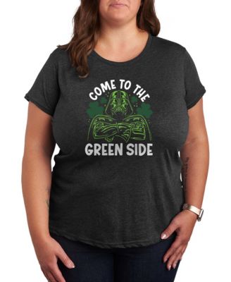 Plus Size Star Wars St. Patrick's Day Darth Vader Short-Sleeve Graphic T-Shirt