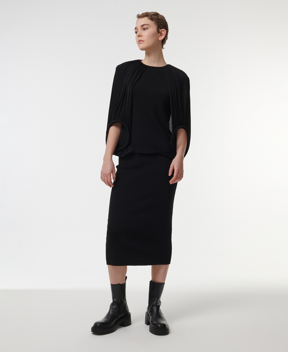 Leem Women's Knitted Pencil Skirt