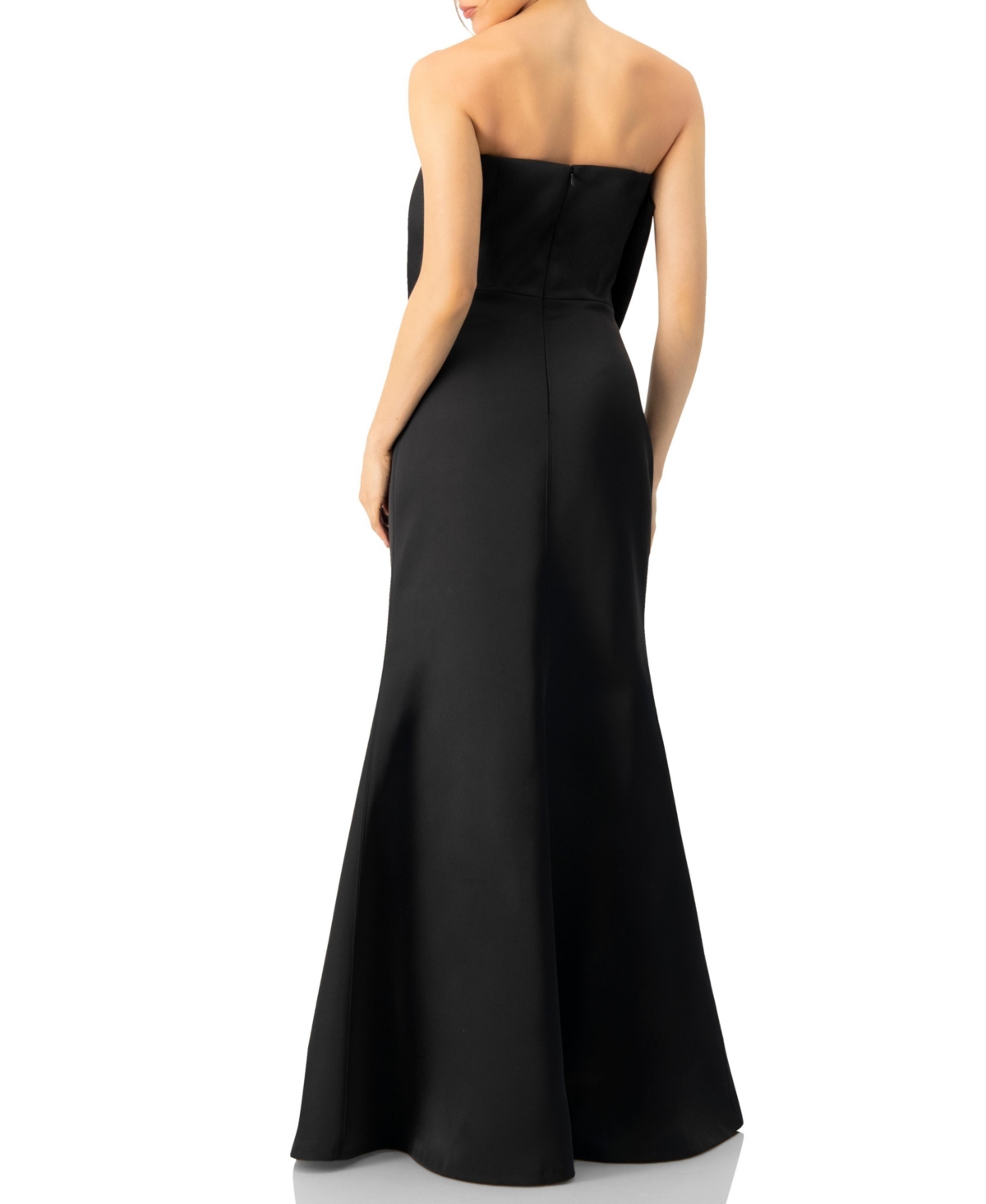 Ivonne Women's Strapless Mermaid Gown with Bow