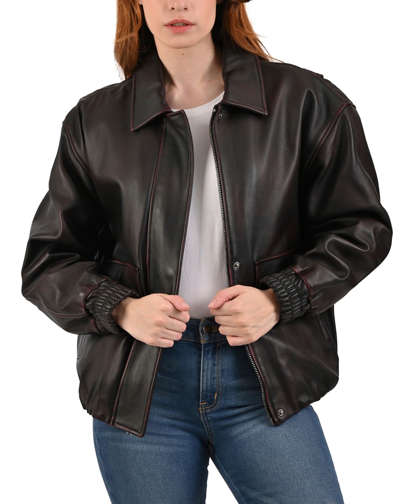Женская куртка Frye Lamb leather, цвет: Чёрный — фото 6