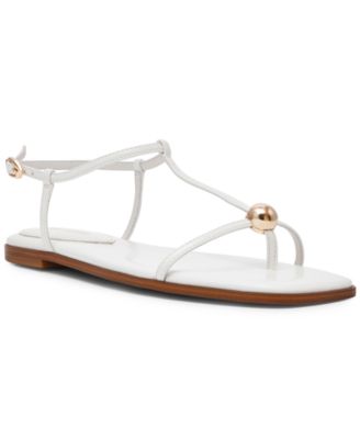 Women's Ritzy Ball-Stud Square Toe Flat Sandals