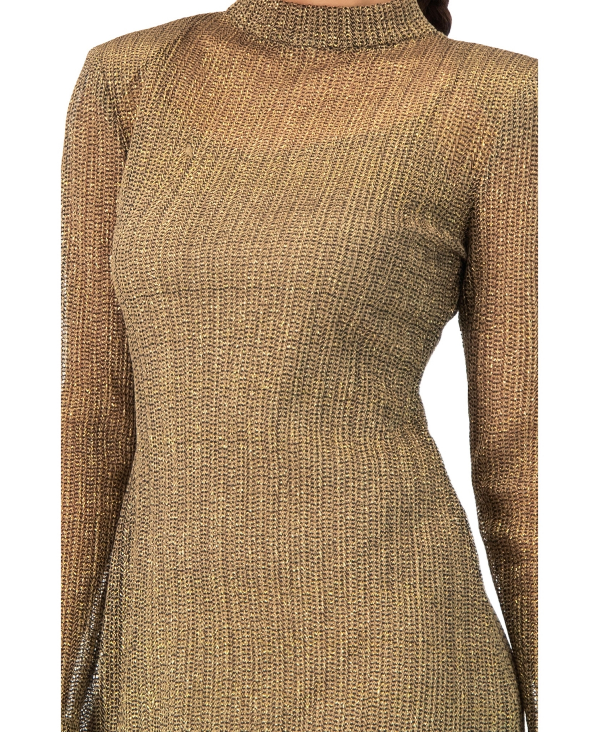 Ivonne Women's Short A-Line Dress with Long Sleeves