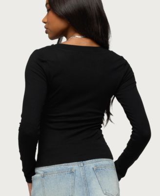 Women's Rossie Stud & Button Top