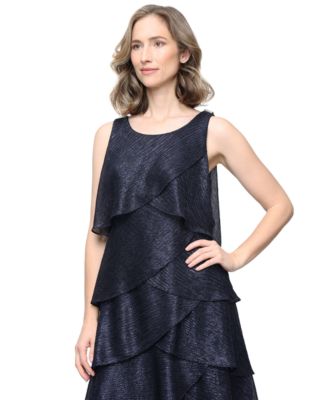 Women’s Crewneck Sleeveless Tiered Dress