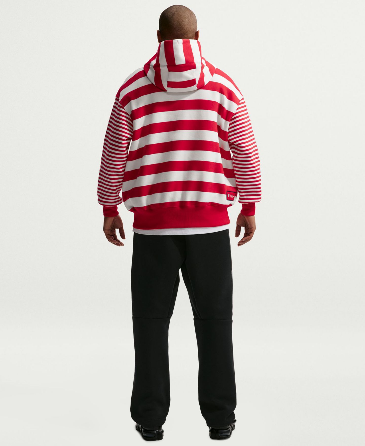 Мужское худи Nike Usmnt Soccer Phoenix Oversized, цвет: Красный / Белый — фото 5