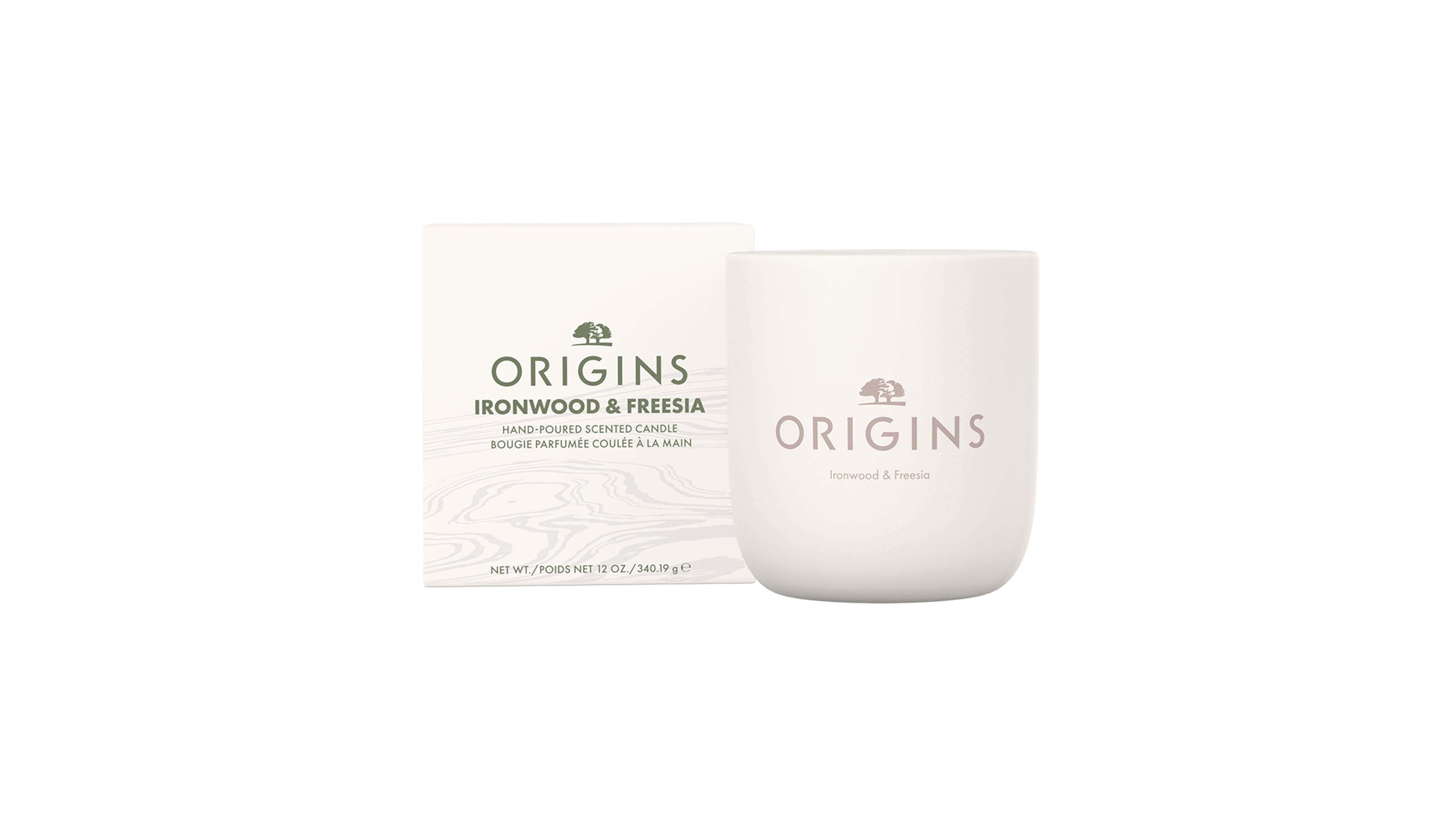 Origins Limited Edition Ironwood and Freesia Hand-Poured Scented Candle, 10 oz.
