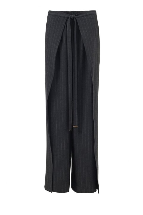 Женские брюки Leem Wide-Leg, цвет: Серый