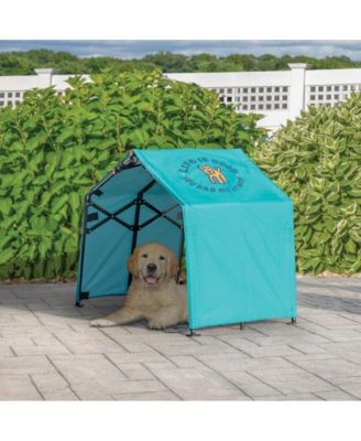 Outdoor 3.5' Outdoor Pet Shade, Versatile Pet Canopy Pop-Up Shade Tent For Dogs, Cats, Small Animals And Livestock, You Had Me At Woof