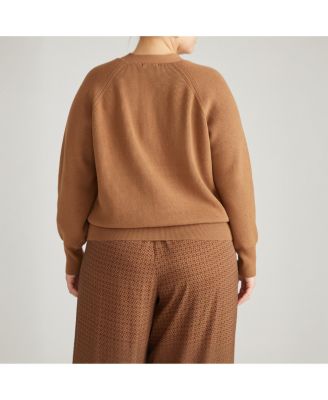 Plus Size Cable Knit Cardigan