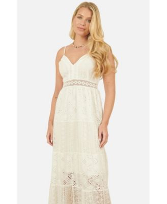 Women's Ruched Back Tiered Maxi Dress