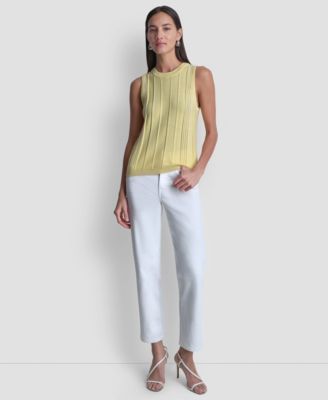 Women's Crew Neck Sleeveless Sweater