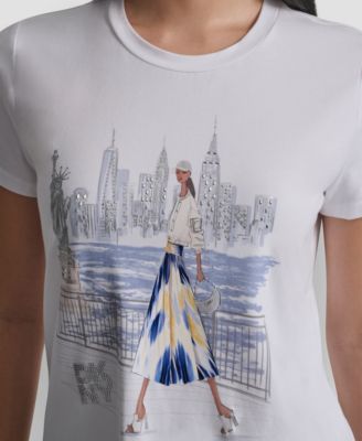 Women's Statue of Liberty Graphic Short-Sleeve T-Shirt