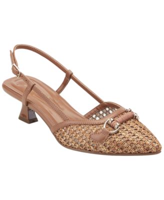 Women's Hetty eFlex Woven Slingback Kitten Heel Pumps