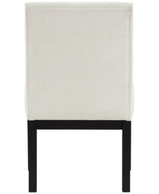 Macai 5-Pc. Wood Dining Set (Rectangular Table + 4 Upholstered Side Chairs)