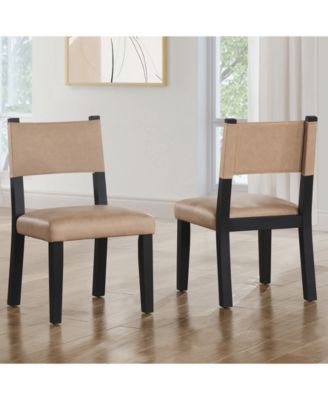 Macai 2-Pc. Faux Leather Side Chair Set