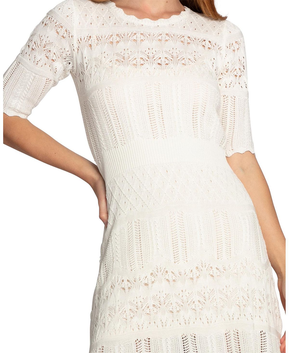 Belle & Bloom Women's Everbloom Crochet Mini Dress view 6 — MAYCSS fashion products