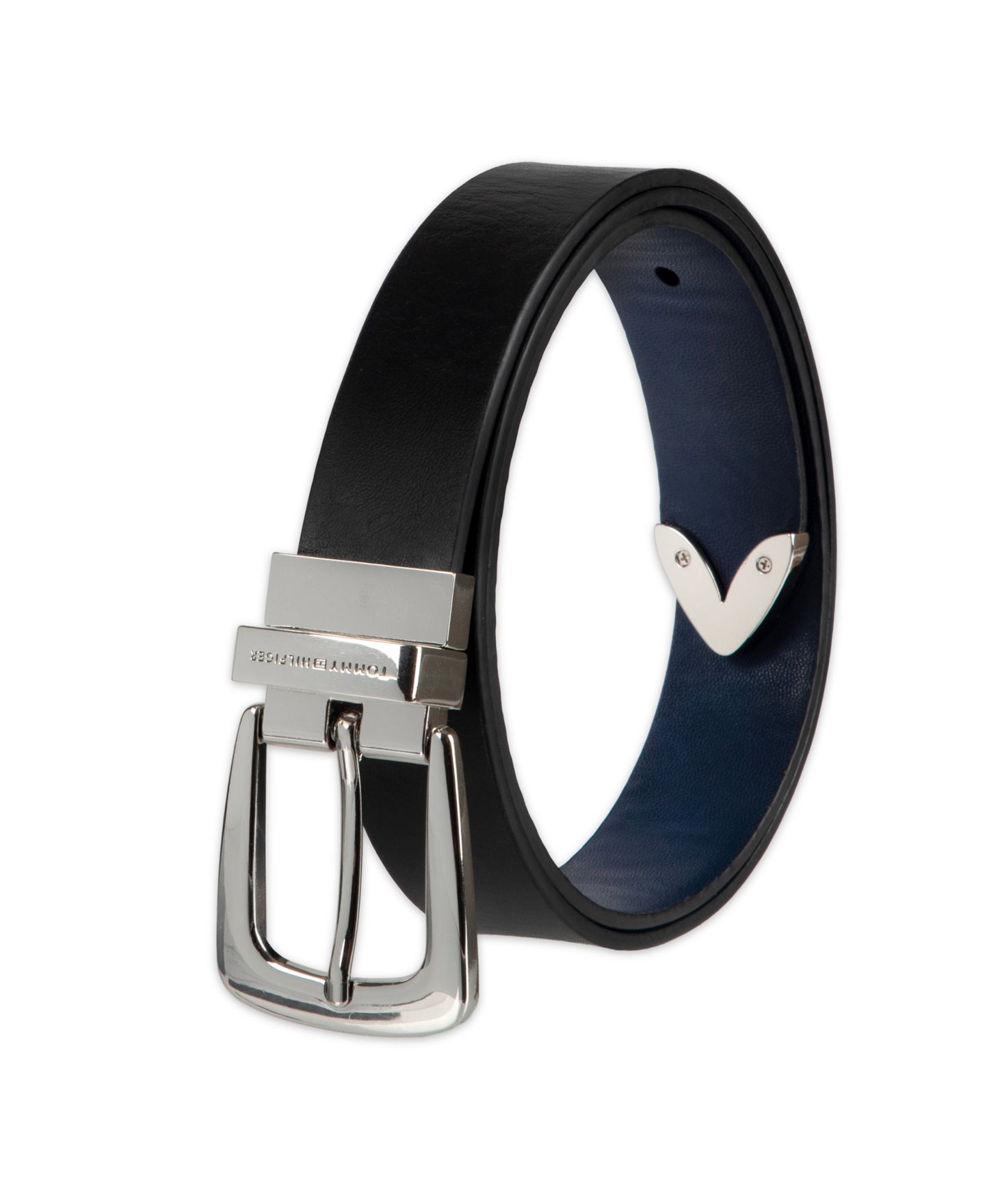 Женский ремень Tommy Hilfiger 2-In-1 Reversible Modern Casual Western Leather, цвет: Чёрный / Тёмно-синий — фото 4