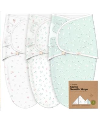 3pk Soothe Baby Swaddle, Organic Baby Swaddle Sleep Sacks, Newborn, Infant Swaddle Sack
