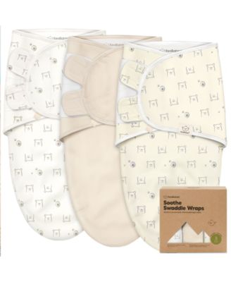 3pk Soothe Baby Swaddle, Organic Baby Swaddle Sleep Sacks, Newborn, Infant Swaddle Sack