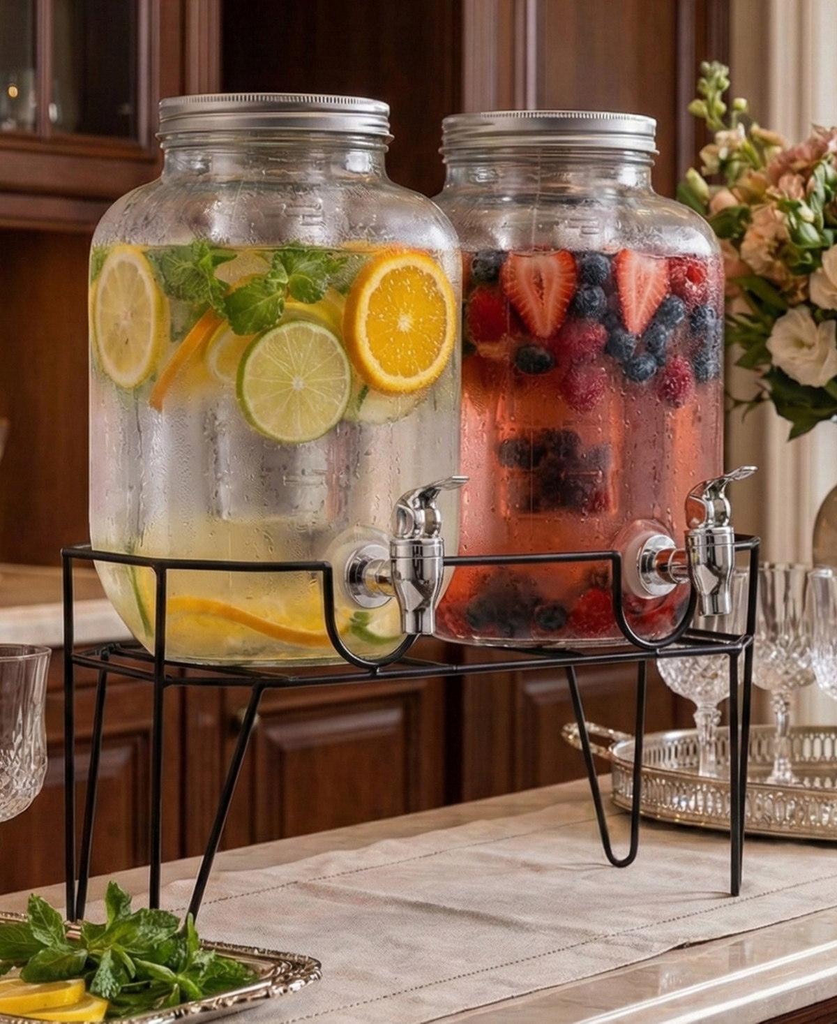 Style Setter Clifford Dispensers with Infuser Stand, Set of 2