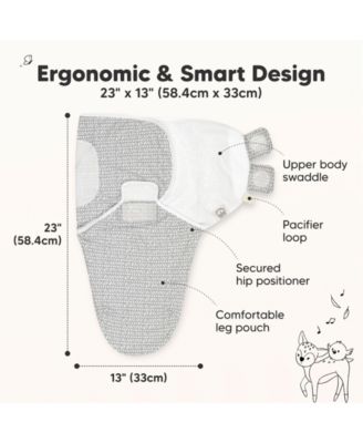 3pk Soothe Baby Swaddle, Organic Baby Swaddle Sleep Sacks, Newborn, Infant Swaddle Sack