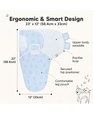 3pk Soothe Baby Swaddle, Organic Baby Swaddle Sleep Sacks, Newborn, Infant Swaddle Sack