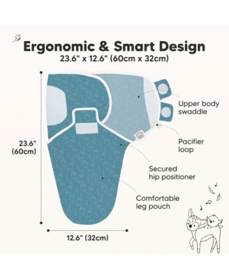 3pk Soothe Baby Swaddle, Organic Baby Swaddle Sleep Sacks, Newborn, Infant Swaddle Sack