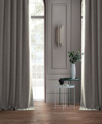 Dark Greige Performance Linen Hotel Blackout Curtain