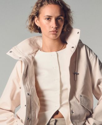 Women's Linen-Blend Crewneck Button-Front Vest