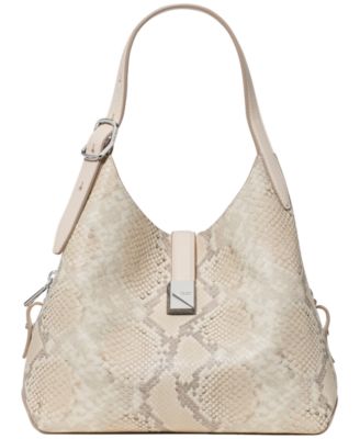 Deco Snake Embossed Small Crossbody Tote Bag
