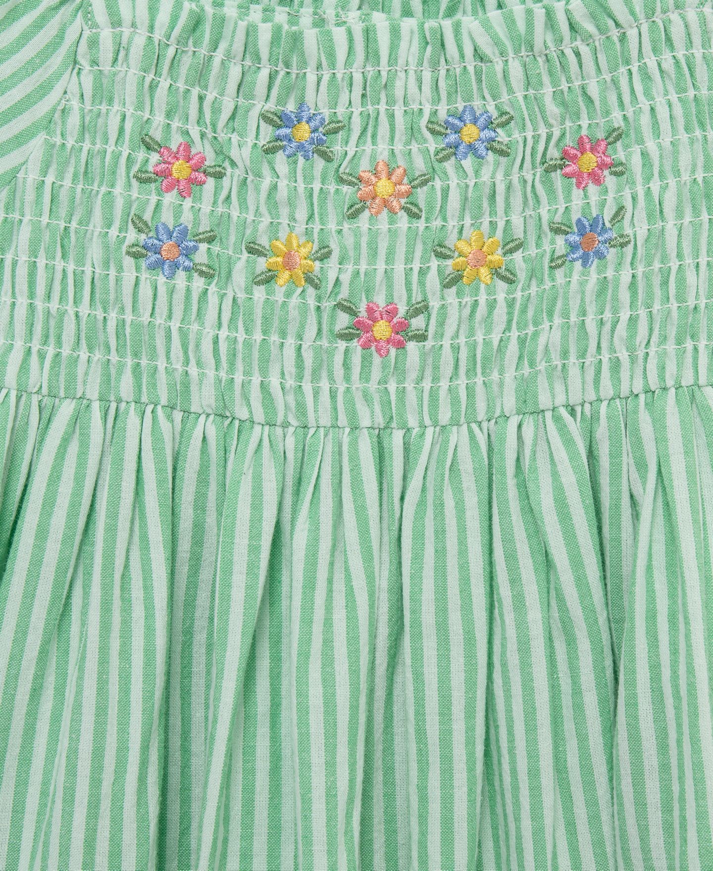 Платье Little Me Striped Dress with Diaper Cover для девочек-малышей, цвет: Зелёный — фото 5