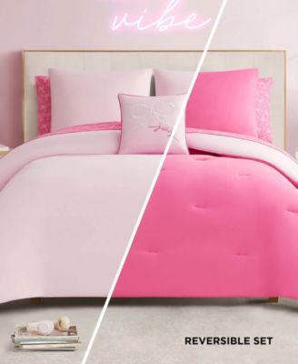 Pearly Bows Reversible 8-Pc. Comforter Set, Queen