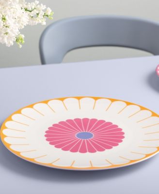 Fleur Couleur Large Round Serving Platter