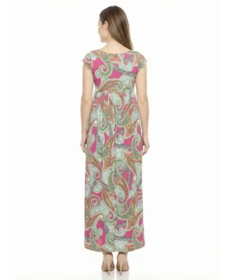 Women's and Plus Size Maternity Square Neck Maxi Dress