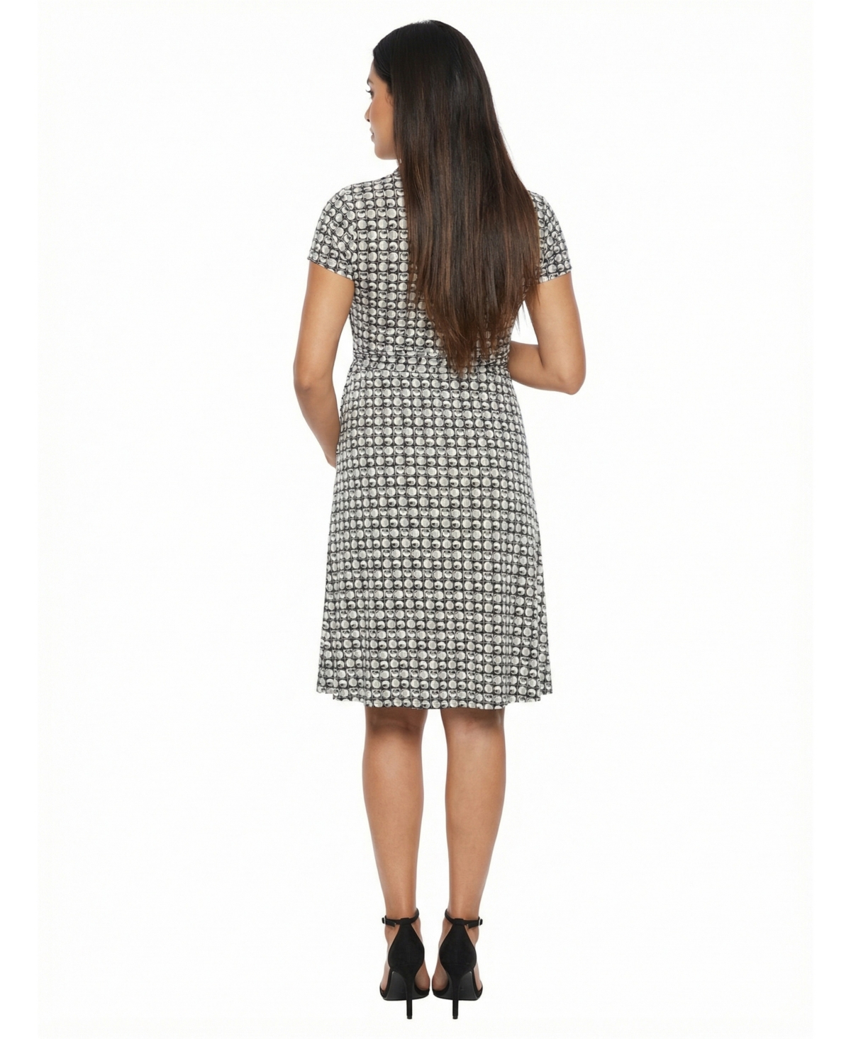 24seven Comfort Apparel Women's and Plus Maternity Short-Sleeve Wrap Dress