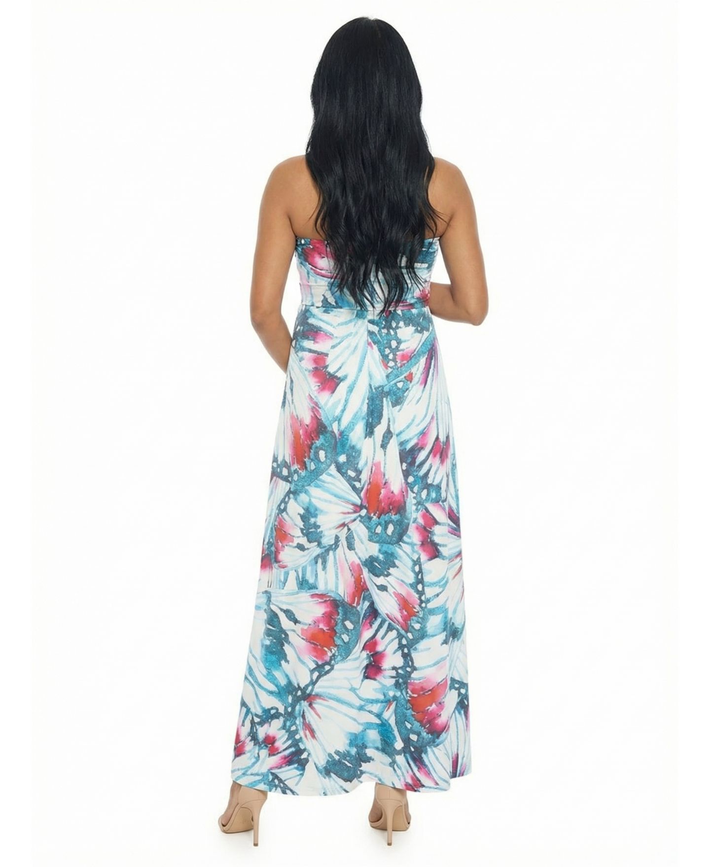 Женское платье 24seven Comfort Apparel Maternity A-Line Maxi, цвет: С принтом — фото 3