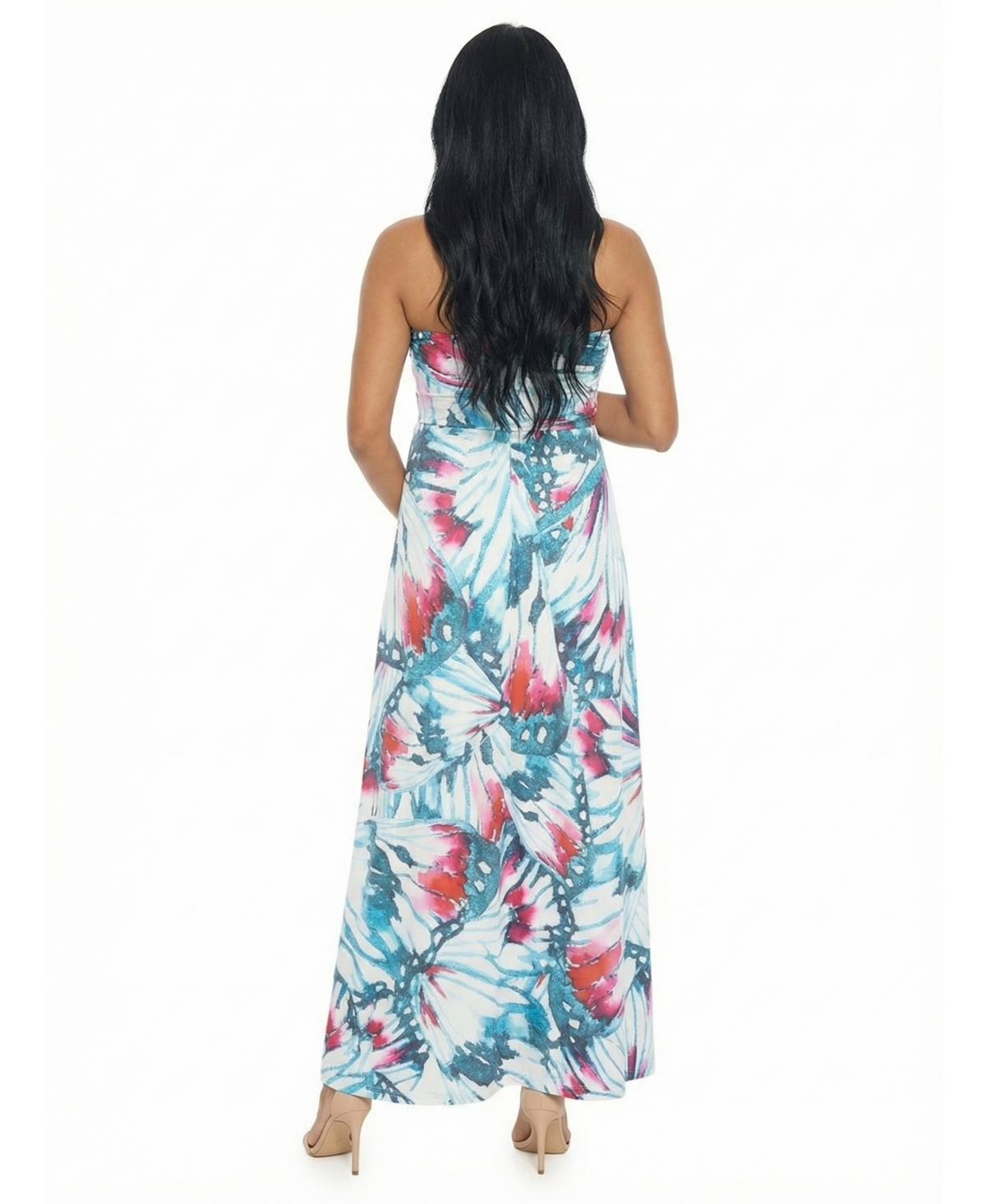 24seven Comfort Apparel Women's and Plus Maternity A-Line Maxi Dress