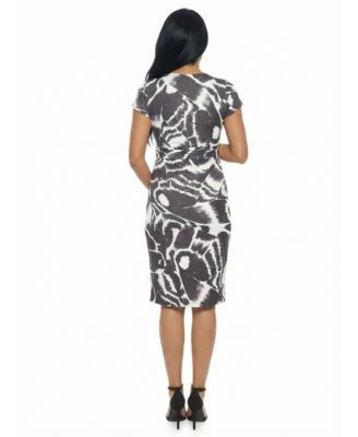 Women's and Plus Size Maternity V-Neck Wrap Dress
