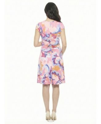 Women's and Plus Size Maternity V-Neck Knee Length Dress