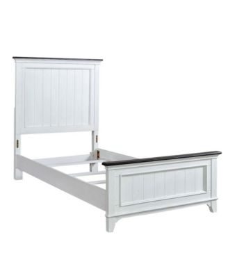 Twin Panel Bed in Poplar & Rubberwood Solids