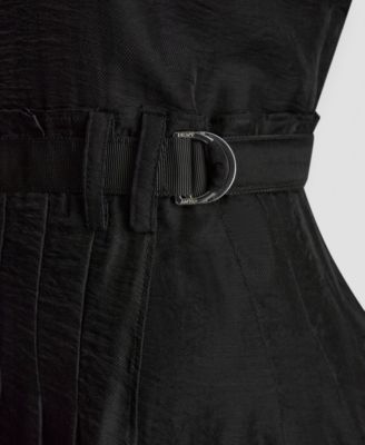 Women's Square Neck Sleeveless Midi Dress