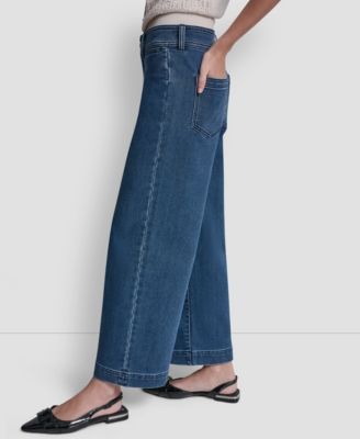 Petite Knit High-Rise Ankle Pants
